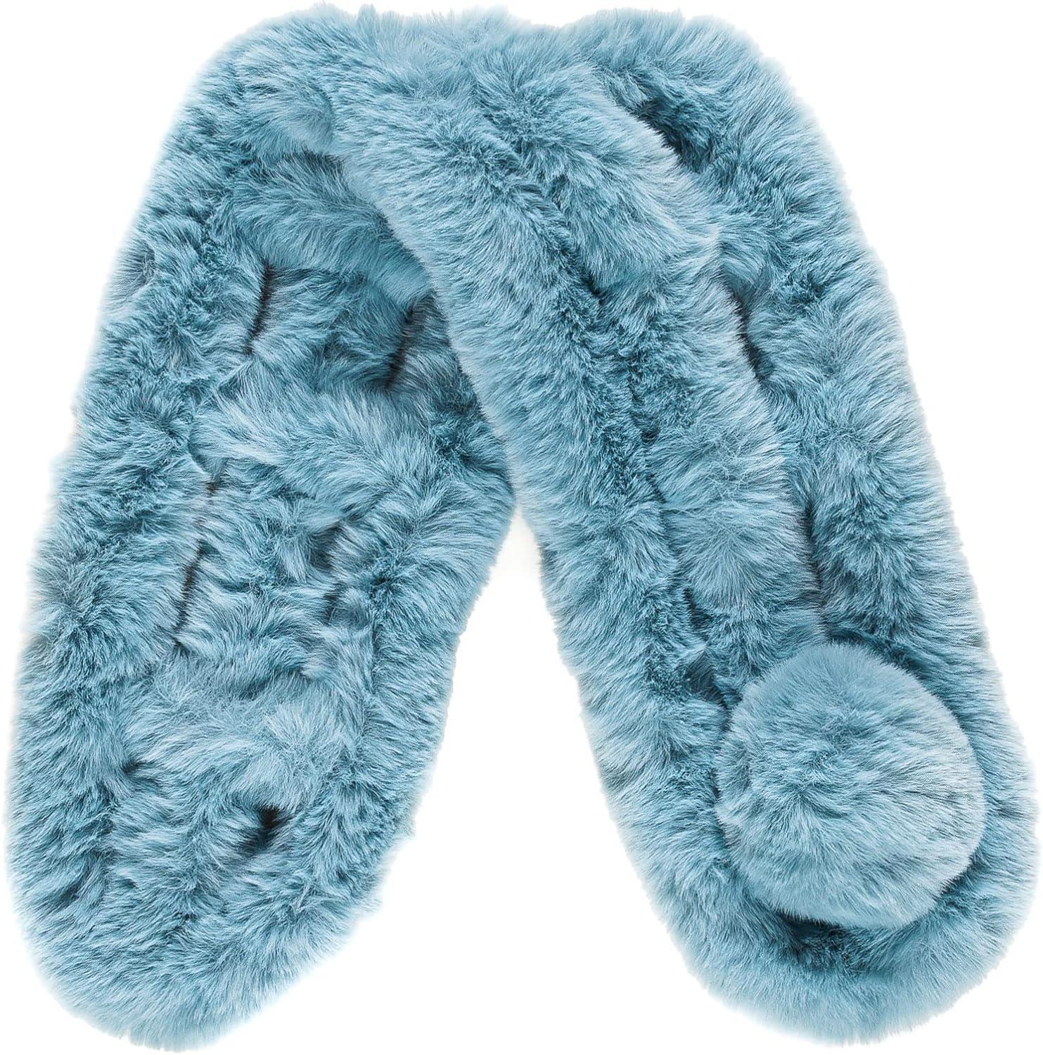 imageFur Collar Scarf for Women Faux Fur Scarves Neck Shrug for Spring Fall Winter Coat DressPontevedra Collections 11  Aqua