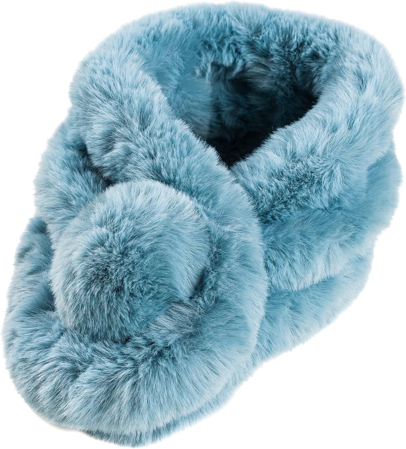 imageFur Collar Scarf for Women Faux Fur Scarves Neck Shrug for Spring Fall Winter Coat DressPontevedra Collections 11  Aqua