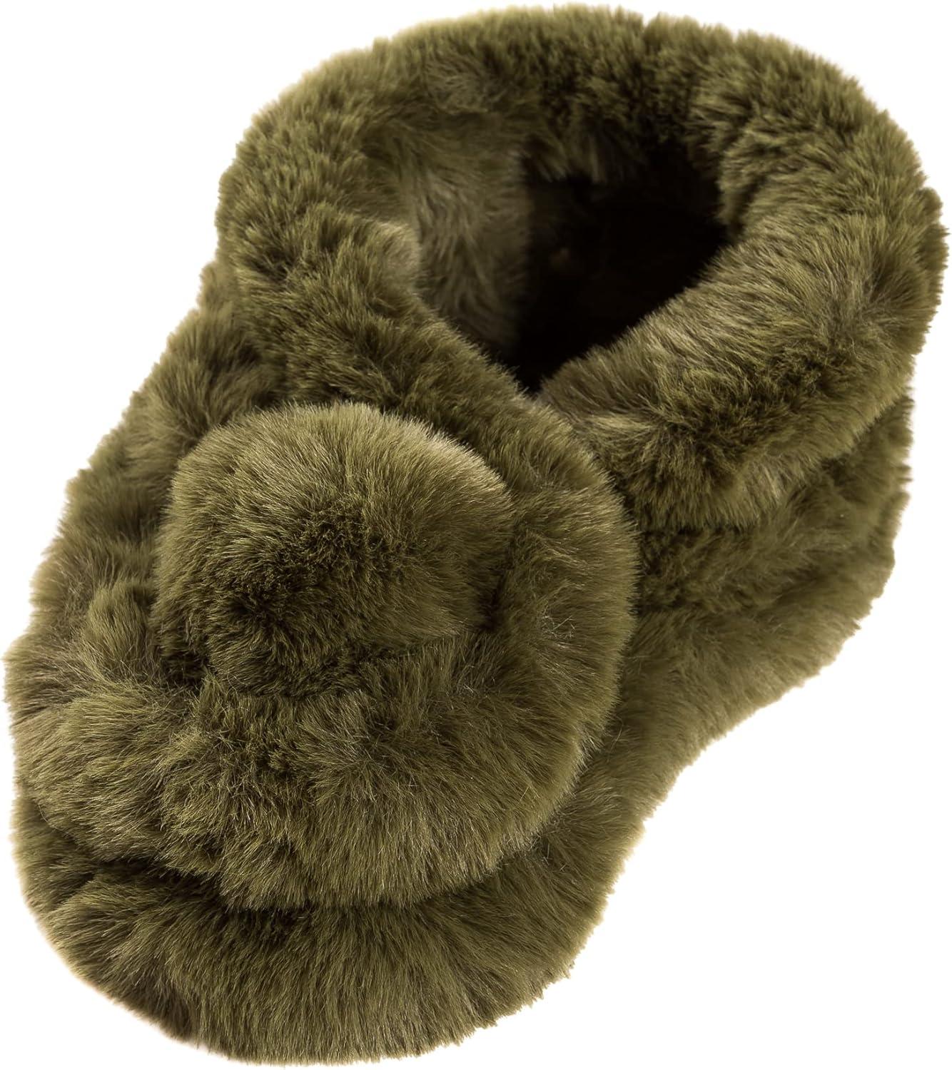 imageFur Collar Scarf for Women Faux Fur Scarves Neck Shrug for Spring Fall Winter Coat DressPontevedra Collections 13  Dark Green