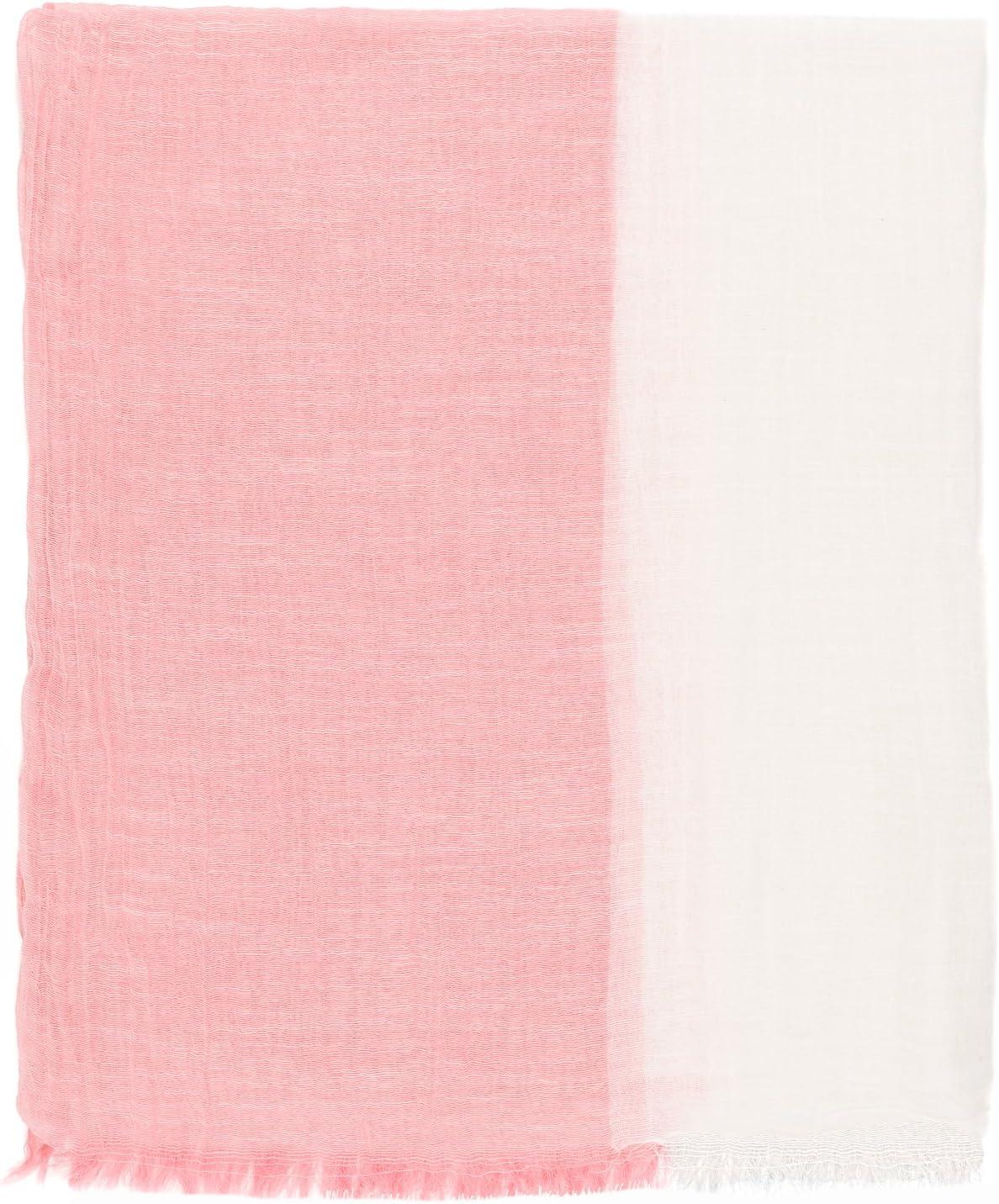 imageMELIFLUOS DESIGNED IN SPAIN Scarf for Women Lightweight Geometric Fashion For Summer Fall Scarves Shawl WrapsMadrid Collections 10  Red and Off White