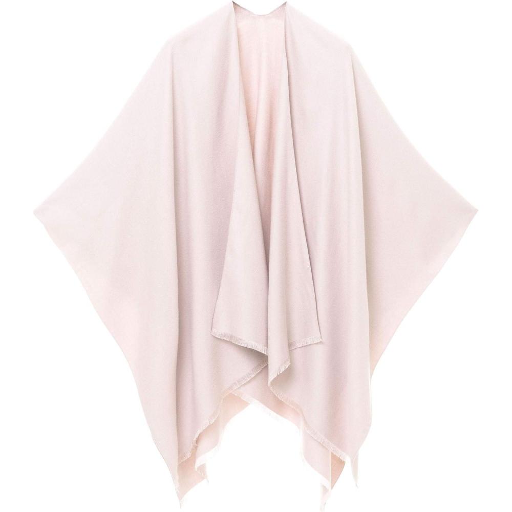 imageWomens Shawl Wrap Poncho Ruana Cape Cardigan Sweater Open Front for Travel Flight CruisesSolid Color Design  Blush