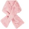 Fur Collar Scarf for Women Faux Fur Scarves Neck Shrug for Fall Winter Coat Dress(Lugo Collection 4 – Pink)