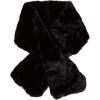 Fur Collar Scarf for Women Faux Fur Scarves Neck Shrug for Fall Winter Coat Dress(Lugo Collection 5 – Black)