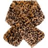 Fur Collar Scarf for Women Faux Fur Scarves Neck Shrug for Fall Winter Coat Dress(Lugo Collection 6 – Leopard)