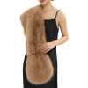 Fur Collar Scarf for Women Faux Fur Scarves Neck Shrug for Fall Winter Coat Dress(Palencia Collection 7 – Camel)