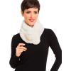 Fur Collar Scarf for Women Faux Fur Scarves Neck Shrug for Spring Fall Winter Coat Dress(Pontevedra Collection 1 – Off White)