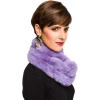 Fur Collar Scarf for Women Faux Fur Scarves Neck Shrug for Spring Fall Winter Coat Dress(Pontevedra Collection 17 – Purple)