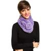 Fur Collar Scarf for Women Faux Fur Scarves Neck Shrug for Spring Fall Winter Coat Dress(Pontevedra Collection 17 – Purple)
