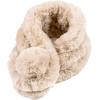 Fur Collar Scarf for Women Faux Fur Scarves Neck Shrug for Spring Fall Winter Coat Dress(Pontevedra Collection 2 – Beige)