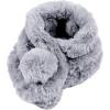 Fur Collar Scarf for Women Faux Fur Scarves Neck Shrug for Spring Fall Winter Coat Dress(Pontevedra Collection 3 – Gray)