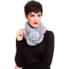 Fur Collar Scarf for Women Faux Fur Scarves Neck Shrug for Spring Fall Winter Coat Dress(Pontevedra Collection 3 – Gray)