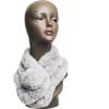 Fur Collar Scarf for Women Faux Fur Scarves Neck Shrug for Spring Fall Winter Coat Dress(Pontevedra Collection 3 – Light Gray)