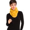 Fur Collar Scarf for Women Faux Fur Scarves Neck Shrug for Spring Fall Winter Coat Dress(Pontevedra Collection 5 – Turmeric)