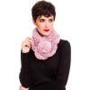 Fur Collar Scarf for Women Faux Fur Scarves Neck Shrug for Spring Fall Winter Coat Dress(Pontevedra Collection 6 – Pink)