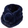 Fur Collar Scarf for Women Faux Fur Scarves Neck Shrug for Spring Fall Winter Coat Dress(Pontevedra Collection 8 – Navy)