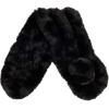 Fur Collar Scarf for Women Faux Fur Scarves Neck Shrug for Spring Fall Winter Coat Dress(Pontevedra Collection 9 – Black)