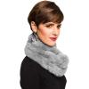 Fur Collar Scarf for Women Faux Fur Scarves Neck Shrug for Spring Fall Winter Coat Dress(Pontevedra Collections 14 – Gray)
