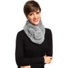 Fur Collar Scarf for Women Faux Fur Scarves Neck Shrug for Spring Fall Winter Coat Dress(Pontevedra Collections 14 – Gray)