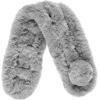 Fur Collar Scarf for Women Faux Fur Scarves Neck Shrug for Spring Fall Winter Coat Dress(Pontevedra Collections 14 – Gray)