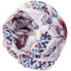 MELIFLUOS DESIGNED IN SPAIN Scarf for Women Lightweight Geometric Fashion For Summer Fall Scarves Shawl Wraps(Madrid Collections 14 – White Blue Geometric)