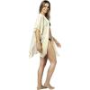 MELIFLUOS DESIGNED IN SPAIN Women’s Beach Cover Up Swimsuit Kimono Pareo Sarong Beach Wear Dress for Summer(Marbella Collection 1 – Solid Beige)