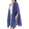 MELIFLUOS DESIGNED IN SPAIN Women’s Beach Cover Up Swimsuit Kimono Pareo Sarong Beach Wear Dress for Summer(Marbella Collection 1 – Solid Blue)