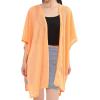 MELIFLUOS DESIGNED IN SPAIN Women’s Beach Cover Up Swimsuit Kimono Pareo Sarong Beach Wear Dress for Summer(Marbella Collection 1 – Solid Orange)