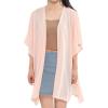 MELIFLUOS DESIGNED IN SPAIN Women’s Beach Cover Up Swimsuit Kimono Pareo Sarong Beach Wear Dress for Summer(Marbella Collection 1 – Solid Pink)
