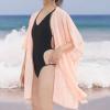 MELIFLUOS DESIGNED IN SPAIN Women’s Beach Cover Up Swimsuit Kimono Pareo Sarong Beach Wear Dress for Summer(Marbella Collection 1 – Solid Pink)