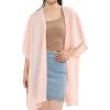 MELIFLUOS DESIGNED IN SPAIN Women’s Beach Cover Up Swimsuit Kimono Pareo Sarong Beach Wear Dress for Summer(Marbella Collection 1 – Solid Pink)