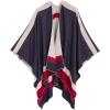Women’s Shawl Wrap Poncho Ruana Cape Cardigan Sweater Open Front for Travel Flight Cruises(Special Edition – Us Color)