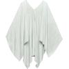 Women’s Shawl Wrap Poncho Ruana Cape Cardigan Sweater Open Front for Travel Flight Cruises(Tarifa Collection – Open Front Poncho – Light Blue)