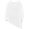 Women’s Shawl Wrap Poncho Ruana Cape Cardigan Sweater Open Front for Travel Flight Cruises(Tarifa Collection – Pullover Poncho – White)