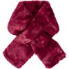 Fur Collar Scarf for Women Faux Fur Scarves Neck Shrug for Fall Winter Coat Dress(Lugo Collection 9 – Burgundy)