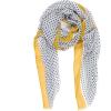 MELIFLUOS DESIGNED IN SPAIN Scarf for Women Lightweight Geometric Fashion For Summer Fall Scarves Shawl Wraps(Madrid Collection 3 – Yellow Polka Dots)
