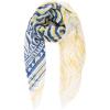 MELIFLUOS DESIGNED IN SPAIN Scarf for Women Lightweight Geometric Fashion For Summer Fall Scarves Shawl Wraps(Madrid Collection 9 – Blue Yellow Wave)