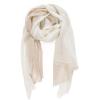 MELIFLUOS DESIGNED IN SPAIN Scarf for Women Lightweight Geometric Fashion For Summer Fall Scarves Shawl Wraps(Madrid Collections 10 – Khaki and Off White)
