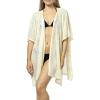 MELIFLUOS DESIGNED IN SPAIN Women’s Beach Cover Up Swimsuit Kimono Pareo Sarong Beach Wear Dress for Summer(Marbella Collection 1 – Solid Beige)