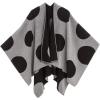 Women’s Shawl Wrap Poncho Ruana Cape Cardigan Sweater Open Front for Fall Winter(Spanish Design – 3 Polka Dots Black Gray)