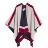 Women’s Shawl Wrap Poncho Ruana Cape Cardigan Sweater Open Front for Travel Flight Cruises(Special Edition – Us Color)
