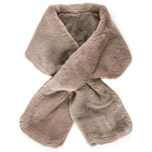 Fur Collar Scarf for Women Faux Fur Scarves Neck Shrug for Fall Winter Coat Dress(Lugo Collection 10.- Khaki)