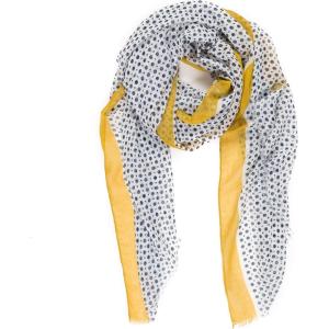 MELIFLUOS DESIGNED IN SPAIN Scarf for Women Lightweight Geometric Fashion For Summer Fall Scarves Shawl Wraps(Madrid Collection 3 – Yellow Polka Dots)