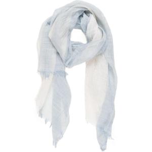 MELIFLUOS DESIGNED IN SPAIN Scarf for Women Lightweight Geometric Fashion For Summer Fall Scarves Shawl Wraps(Madrid Collections 10 – Blue and Off White)