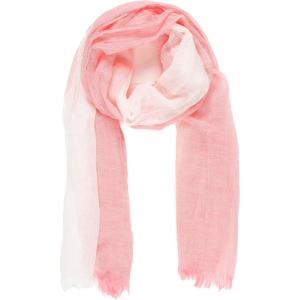 MELIFLUOS DESIGNED IN SPAIN Scarf for Women Lightweight Geometric Fashion For Summer Fall Scarves Shawl Wraps(Madrid Collections 10 – Red and Off White)