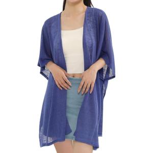 MELIFLUOS DESIGNED IN SPAIN Women’s Beach Cover Up Swimsuit Kimono Pareo Sarong Beach Wear Dress for Summer(Marbella Collection 1 – Solid Blue)