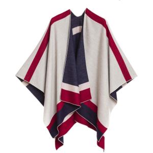 Women’s Shawl Wrap Poncho Ruana Cape Cardigan Sweater Open Front for Travel Flight Cruises(Special Edition – Us Color)