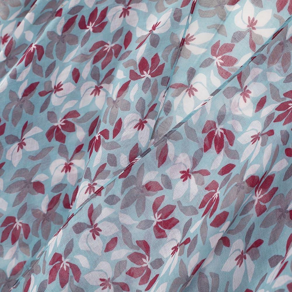 imageMELIFLUOS DESIGNED IN SPAIN Womens Beach Cover Up Swimsuit Kimono Pareo Sarong Beach Wear Dress for SummerMarbella Collection 2 Teal Floral Pattern