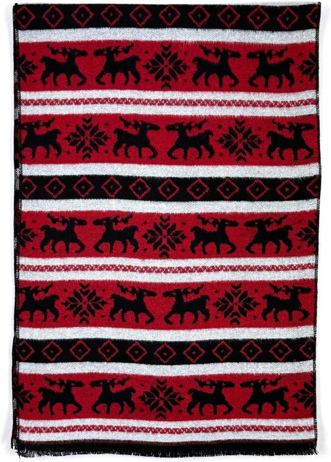 imageScarf for Men Reversible Elegant Classic Cashmere Feel Scarves for Fall WinterSan Sebastian Collections 02 Christmas Design