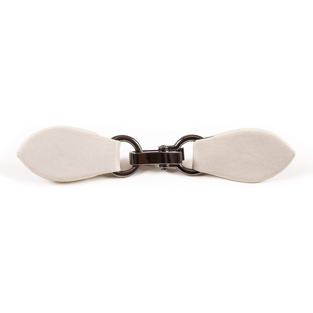 imageClip Holder Buckle Clasp Pin for Poncho Cape Cardigan Wrap Shawl AccessoriesGray with Black Clamps