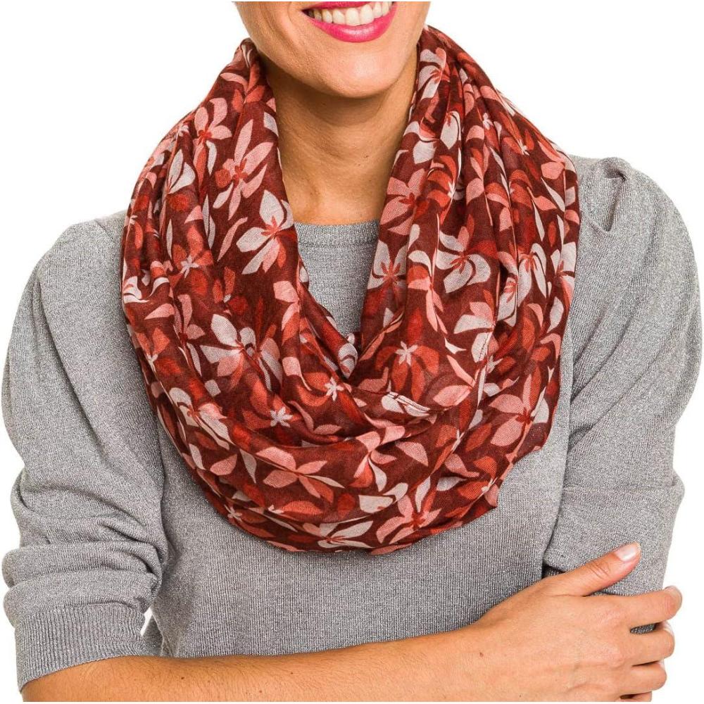 imageInfinity Scarf for Women Lightweight Fashion Scarves for Summer FallIbiza Collections 11  Red Floral